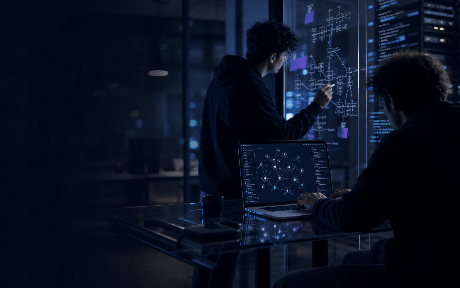 PrismaSec founders reviewing offensive security telemetry